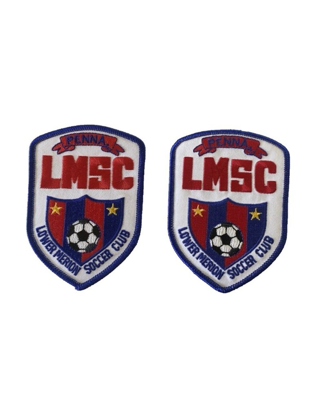 Vintage Lower Merion Soccer Club LMSC Patches Lot of 2 Pennsylvania PA